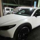 ボディコーティング出張施工　10月　安八町の自動車販売店にて。マツダCX-30